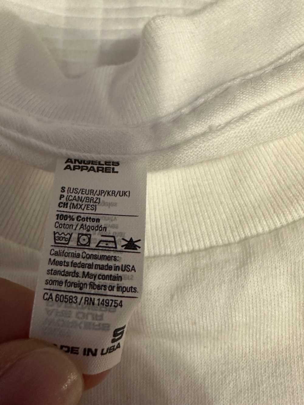 White 100% Cotton Crop Top That Spells Meow (Size Small) - Picture 5 of 5